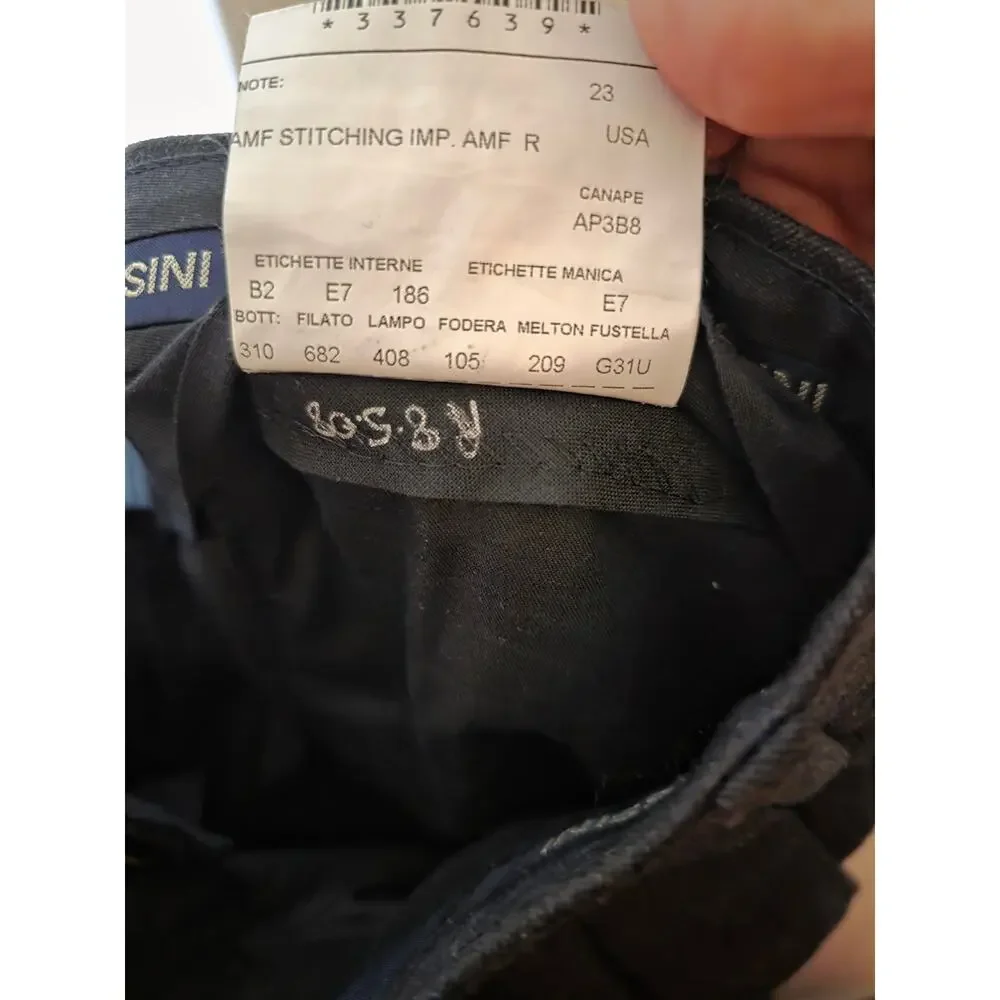 Trussini Boyds Wool Windowpane Suit Jacket Blazer Pants Set Italy Size 40R EU 50